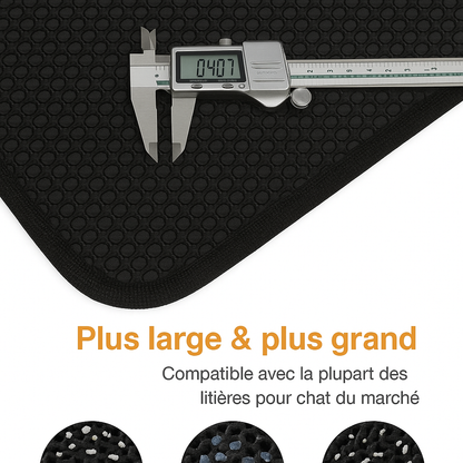 Tapis de Litière Anti-Débordement pour Chat